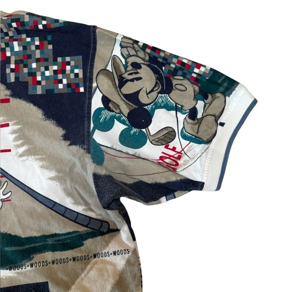 Disney Gray and Black Casual Button Down Shirt - Picture 4 of 17